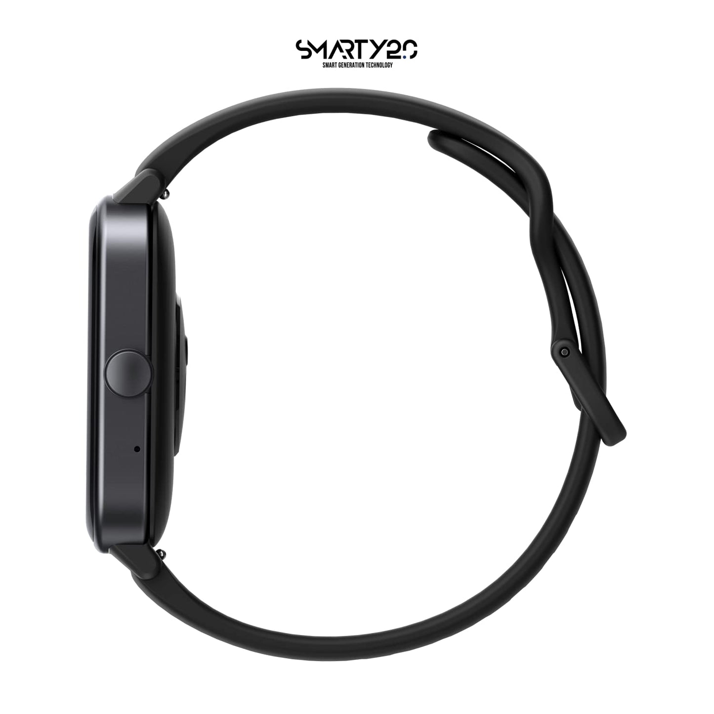 SMARTY2.0 - Smartwatch SW038A - Colore Nero - Assistente Vocale Alexa Integrata, Chiamate Bluetooth, 14 Modalità Sport, Display da 1.8" - Cinturino in Silicone - Dimensioni 46.5 x 40.5 x 13 mm