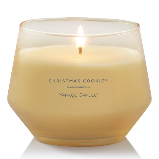 Yankee Candle Studio Candele profumate | Chrsitmas Cookie|Candele di lunga durata: 35-50 ore| Elegante design in vetro con cera viola| Regalo per le donne, regali per le mamme, regali di nozze