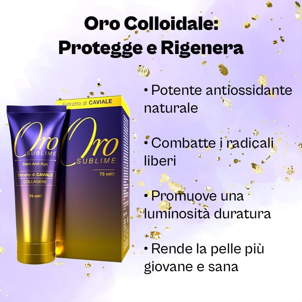 AlohaLabs Oro Sublime Crema Viso Antirughe Donna con Acido Ialuronico e Collagene - Idratante Anti-Età Giorno e Notte, Formula Rigenerante per Pelle Matura - 75ml (2)