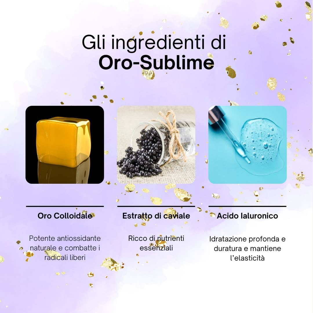 AlohaLabs Oro Sublime Crema Viso Antirughe Donna con Acido Ialuronico e Collagene - Idratante Anti-Età Giorno e Notte, Formula Rigenerante per Pelle Matura - 75ml (2)