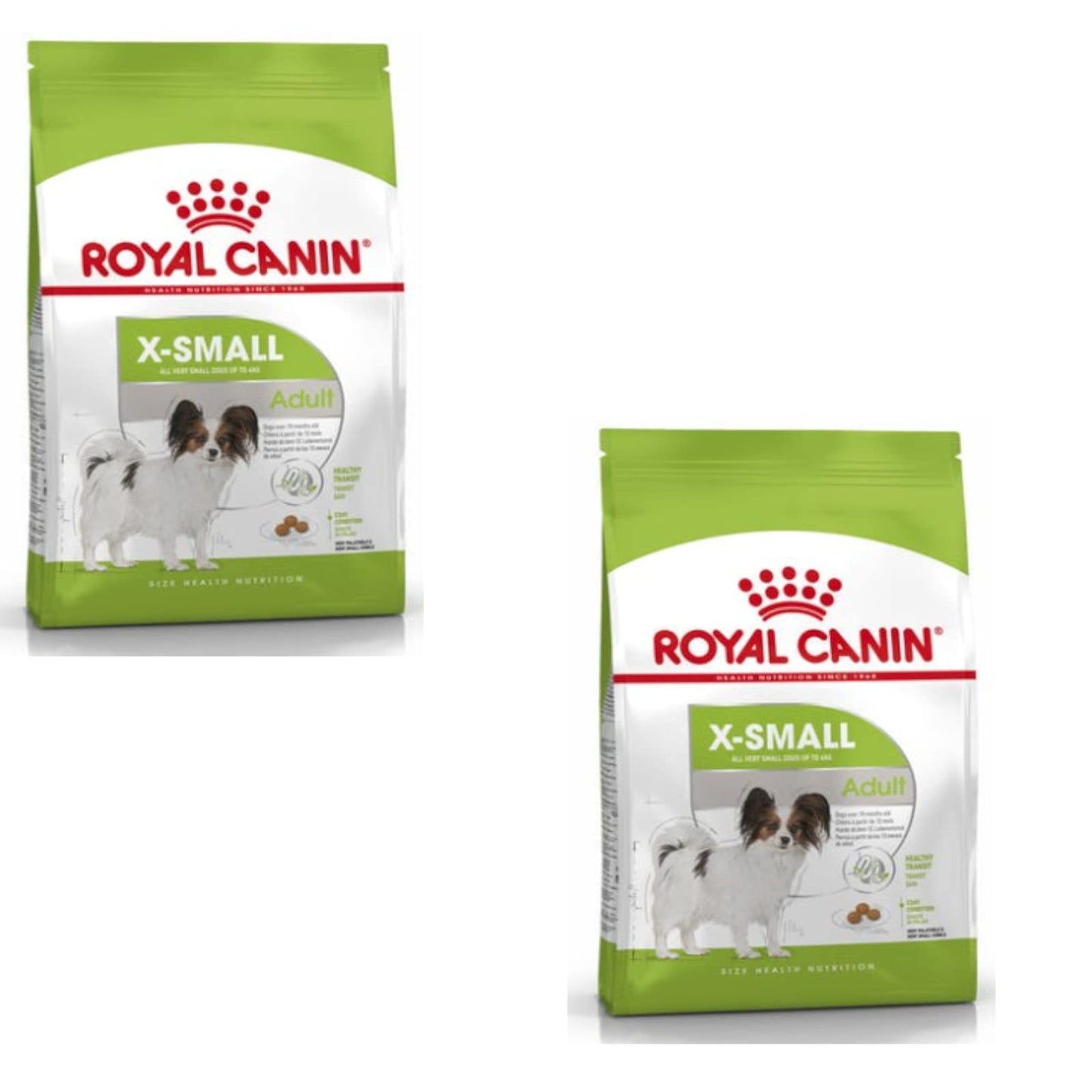 Royal Canin X-Small Adult | Confezione doppia | 2 x 500 g | Alimento secco per cani adulti di taglia molto piccola (fino a 4 kg) | Per il supporto dell'intestino, del pelo e delle vie urinarie