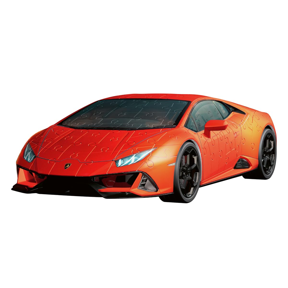 Ravensburger - Puzzle 3D, Lamborghini Huracán Evo Arancione, per Adulti e Bambini 8+ Anni, Idea Regalo, Modellismo Auto, Regali Natale, 156 Pezzi, 32 accessori