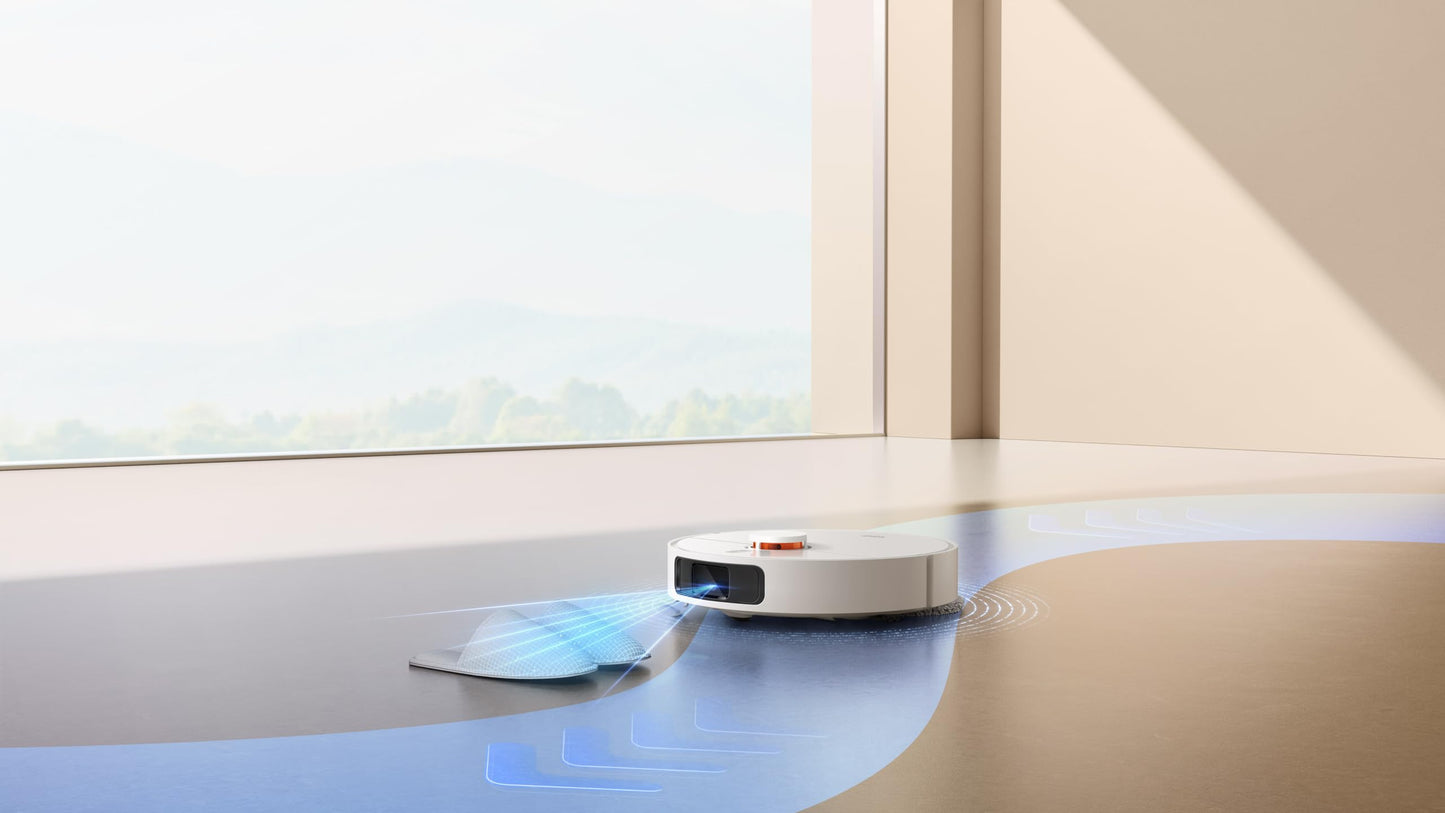 Xiaomi Robot Vacuum X20+, Robot Aspirapolvere Lavapavimenti, Stazione Smart All-in-one, Aspirazione 6.000 Pa, Navigazione Laser 3D, Lavaggio e Pulizia Pavimenti con Doppio Panno Rotante, Controllo App