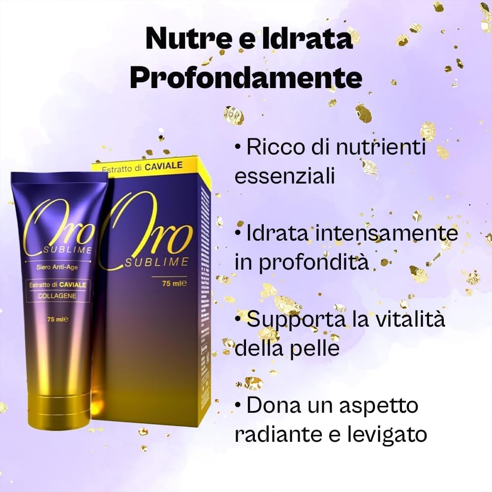 AlohaLabs Oro Sublime Crema Viso Antirughe Donna con Acido Ialuronico e Collagene - Idratante Anti-Età Giorno e Notte, Formula Rigenerante per Pelle Matura - 75ml (2)