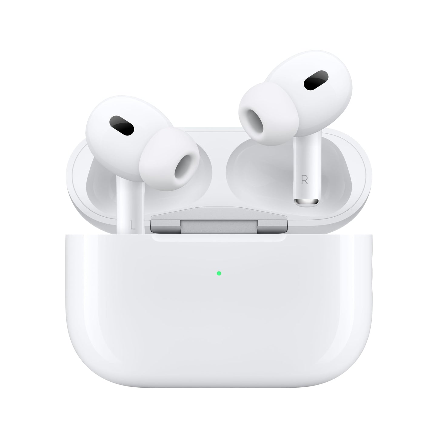 Apple AirPods Pro 2 Auricolari wireless, Auricolari Bluetooth, Cancellazione attiva del rumore, Funzione Apparecchio acustico, Trasparenza, Audio spaziale personalizzato, Alta fedeltà, Ricarica USB-C