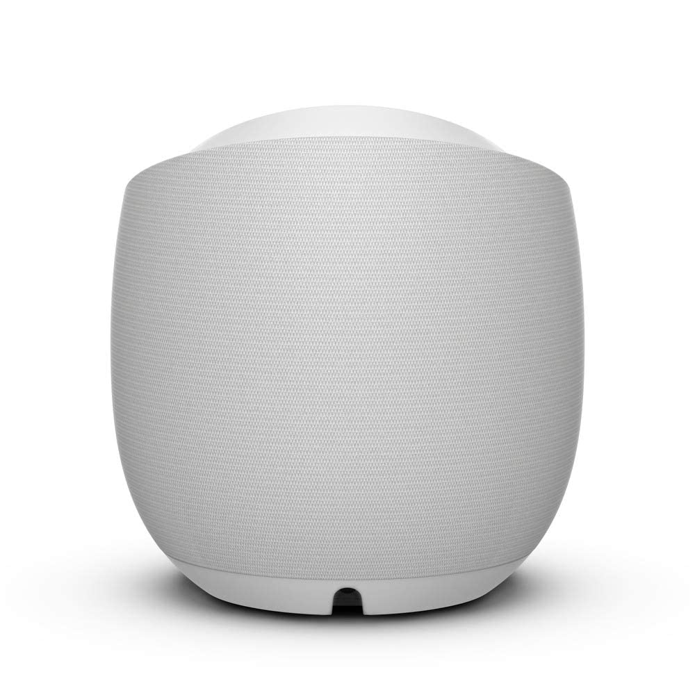 Belkin Altoparlante Intelligente Hi-Fi + Caricabatteria Wireless SoundForm Elite (Alexa, Bluetooth, AirPlay2, Acustica Devialet), Bianco