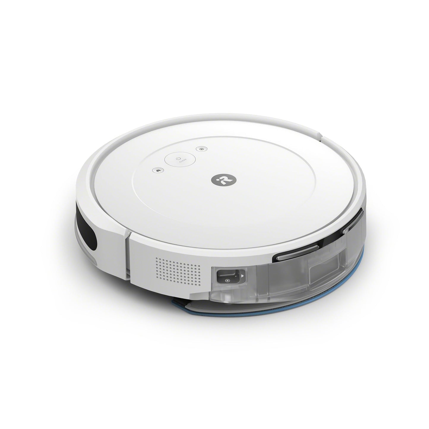 iRobot Roomba Combo Essential, Robot Aspirapolvere Lavapavimenti, Potente Aspirazione e Pulizia, Sistema di Pulizia a 4 fasi, Tre Livelli di Aspirazione, Controllabile Tramite App, Bianco