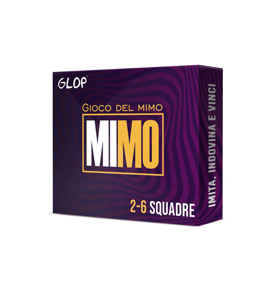 Glop Mimo - Giochi da Tavolo - Mettete alla Prova le Vostre Abilità di Mimo - Divertente Gioco per Adulti e Famiglie - Bambini Sopra i 8 anni - Da 2 a 6 squadre