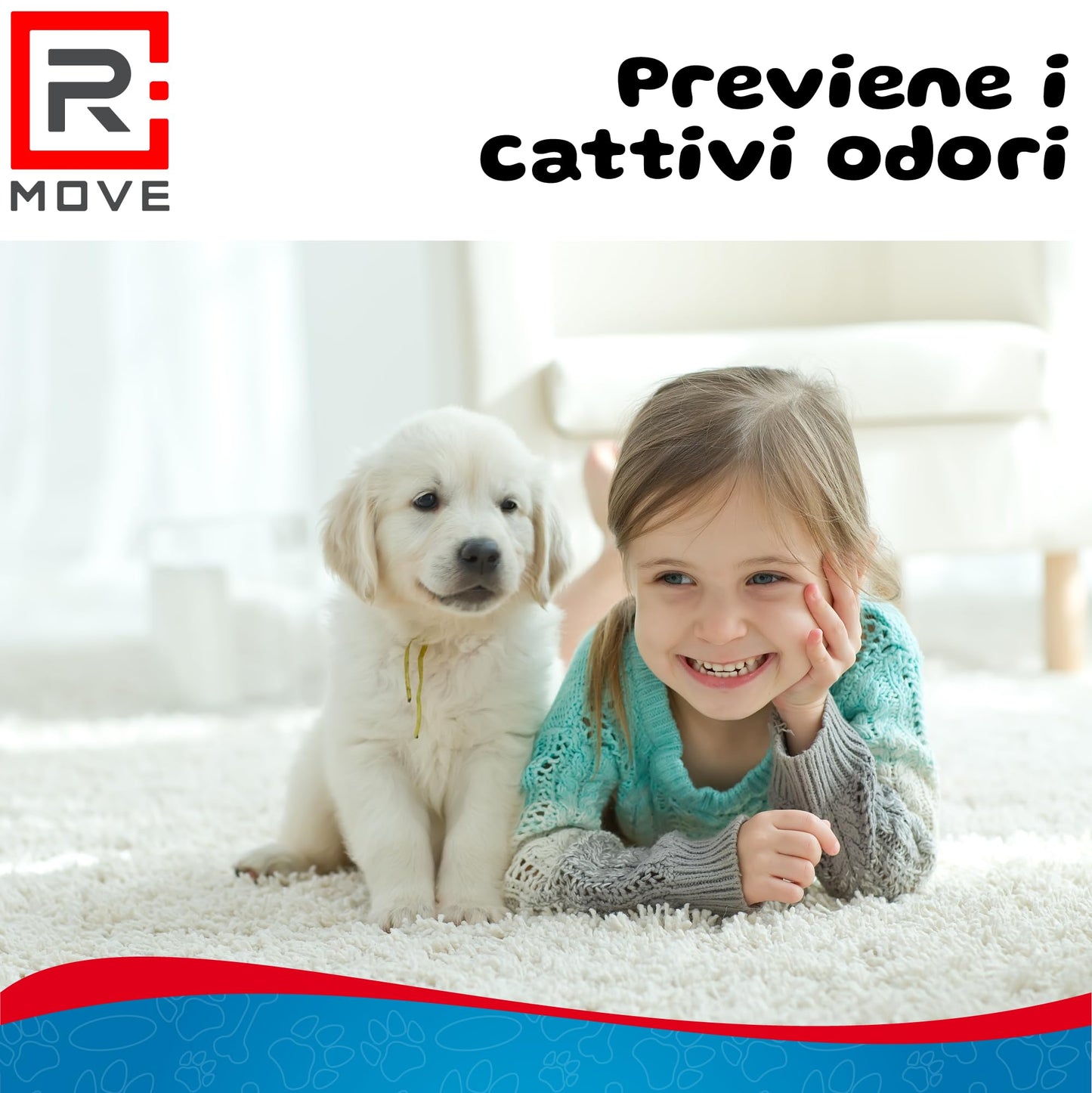 RMOVE 200 traversine cani 60x60 cm tappetini igienici per cani extra assorbenti traversine con rivestimento antiodore, traverse cane, tappetino traversina impermeabile (60x60 (Confezione da 200))