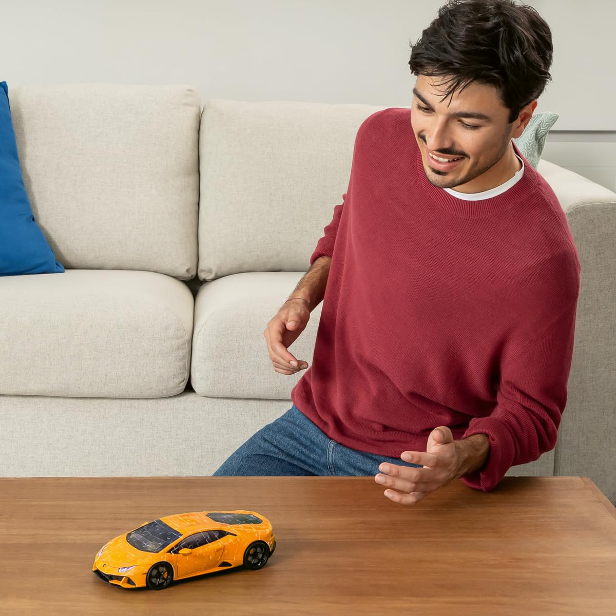 Ravensburger - Puzzle 3D, Lamborghini Huracán Evo Arancione, per Adulti e Bambini 8+ Anni, Idea Regalo, Modellismo Auto, Regali Natale, 156 Pezzi, 32 accessori