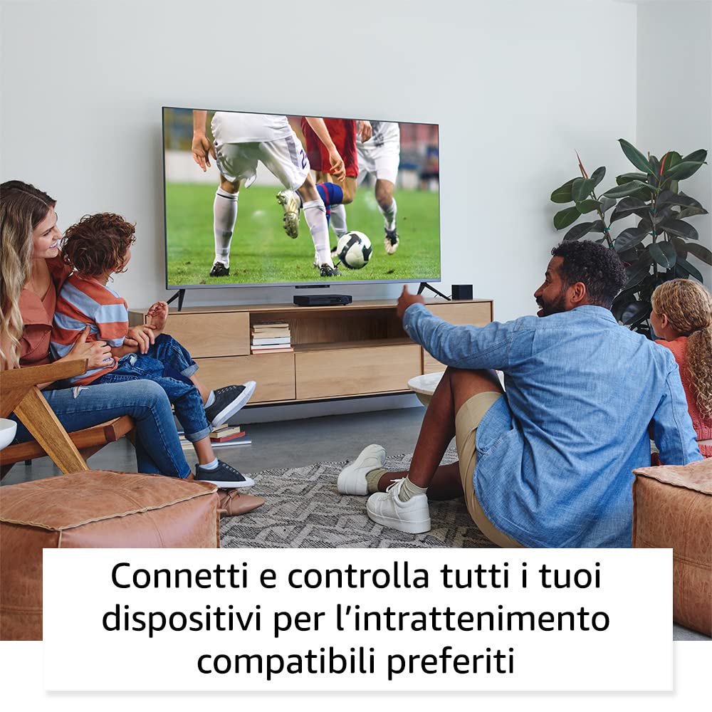 Amazon Fire TV Cube (Ultimo modello) | Lettore multimediale per lo streaming con controllo vocale tramite Alexa, Wi-Fi 6E e 4K Ultra HD