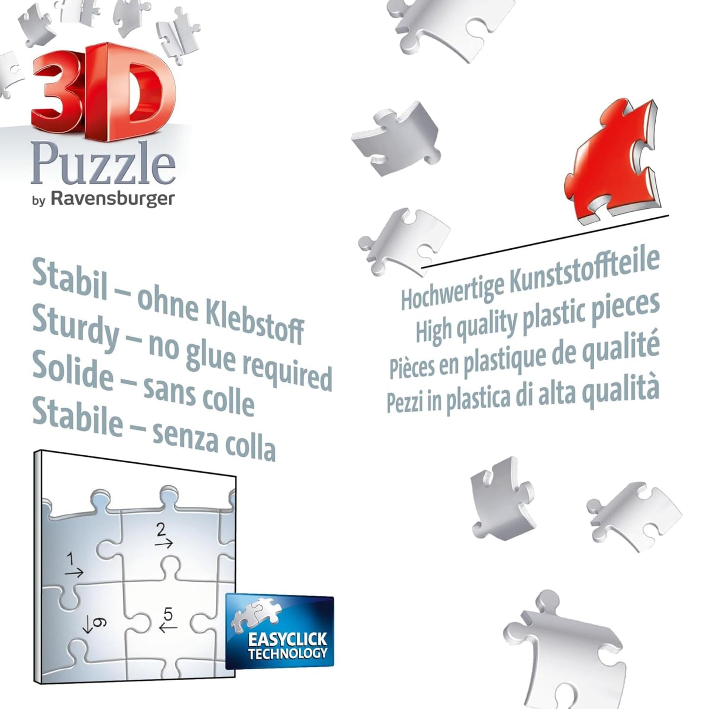 Ravensburger - Puzzle 3D, Portapenne Pokémon, per Adulti e Bambini 6+ Anni, Idea Regalo, 57 Pezzi