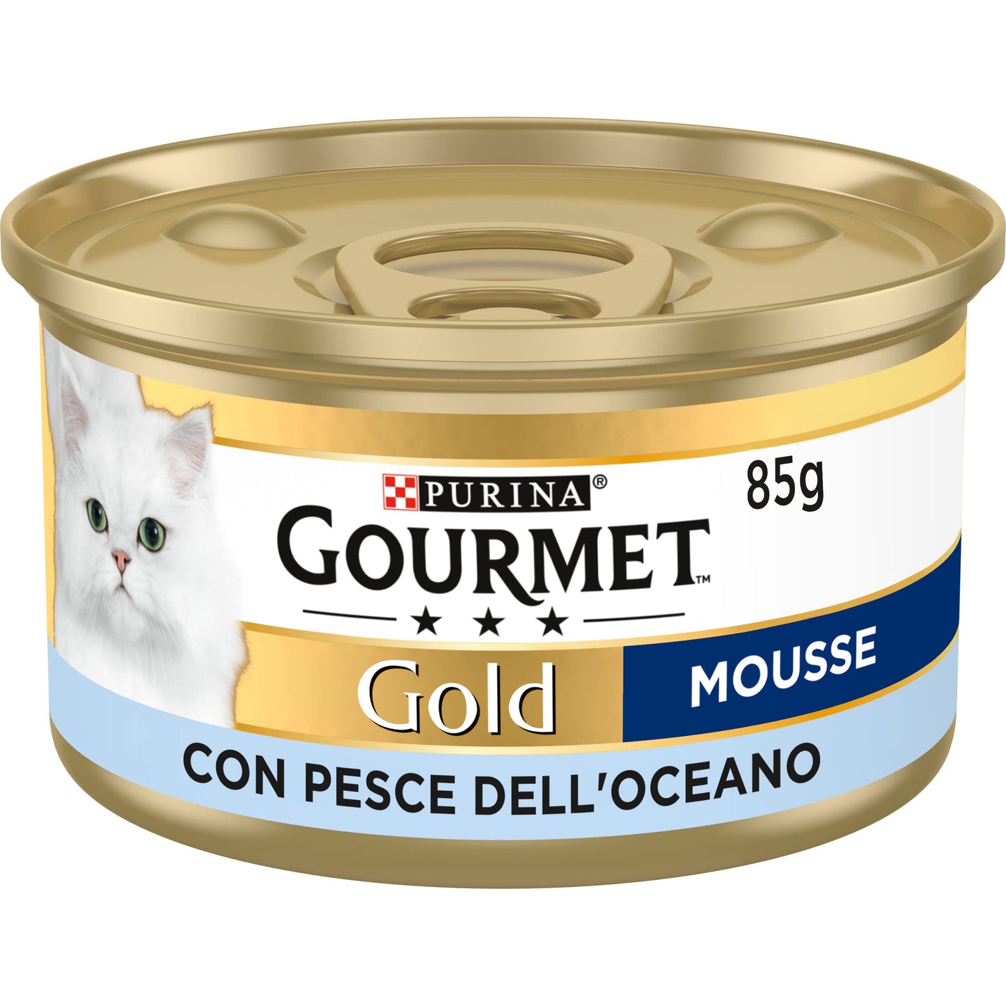 Purina Gourmet Gold Mousse Gatto con Pesce Dell'Oceano, 24 Lattine da 85 g