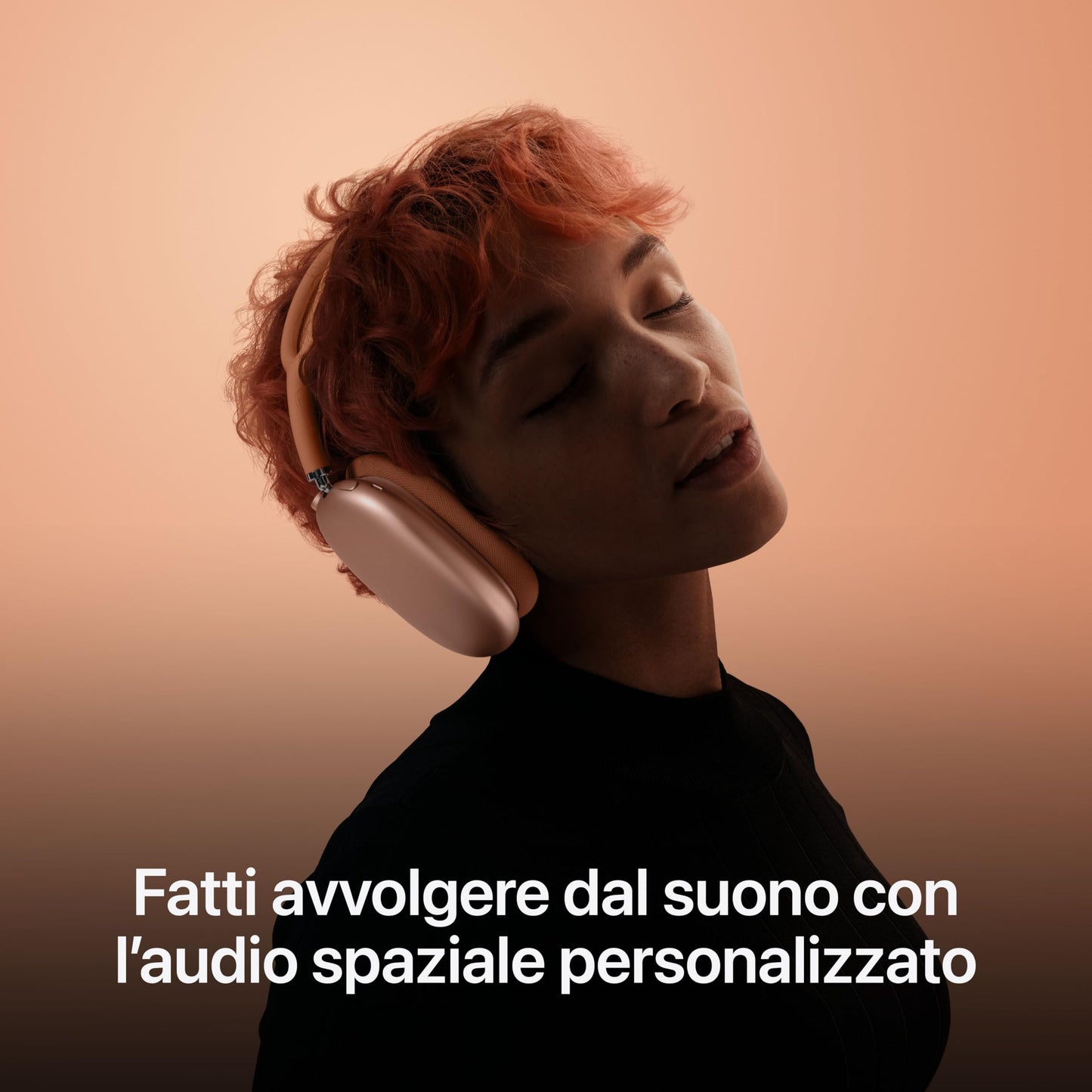 Apple AirPods Max Cuffie wireless over-ear, Cancellazione attiva del rumore di livello pro, Modalità Trasparenza, Audio spaziale personalizzato, Ricarica USB-C, Cuffie Bluetooth per iPhone, Mezzanotte