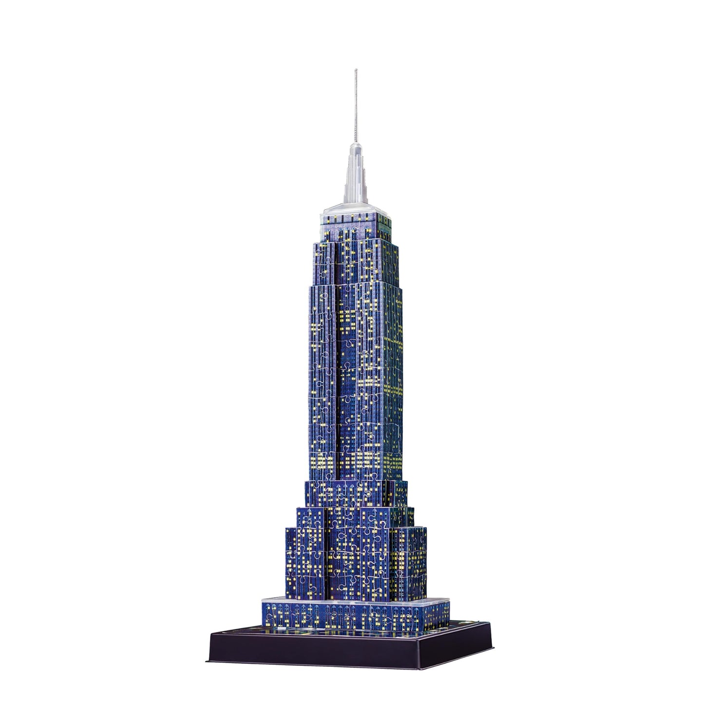 Ravensburger - 3D Puzzle Empire State Building Night Edition con Luce, New York, 216 Pezzi, 8+ Anni