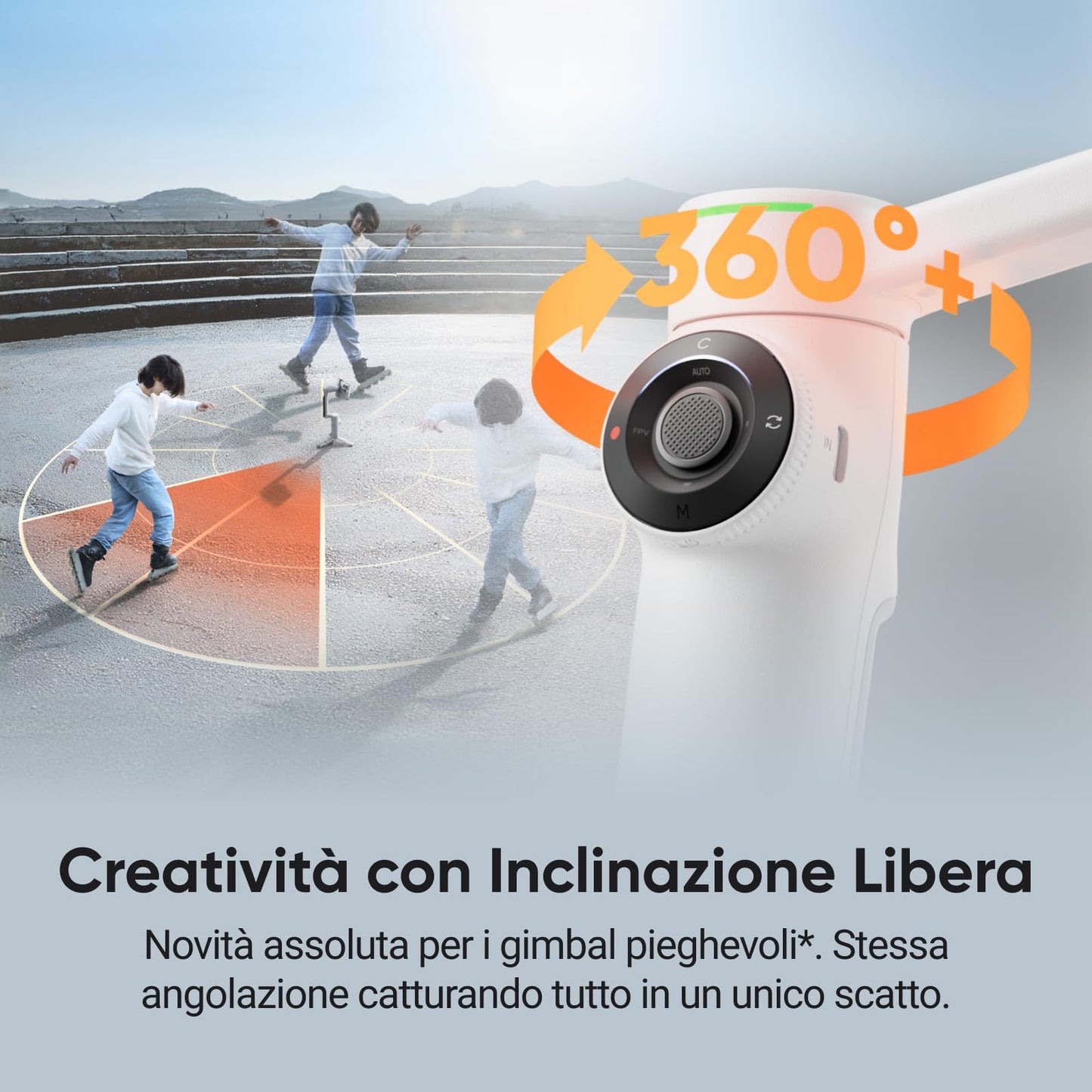 Insta360 Flow 2 Pro Grigio-Gimbal per smartphone AI, tracciamento con Apple DockKit, tracciamento multi-persona, treppiede e selfie stick incorporati, stabilizzatore portatile per iPhone/Android