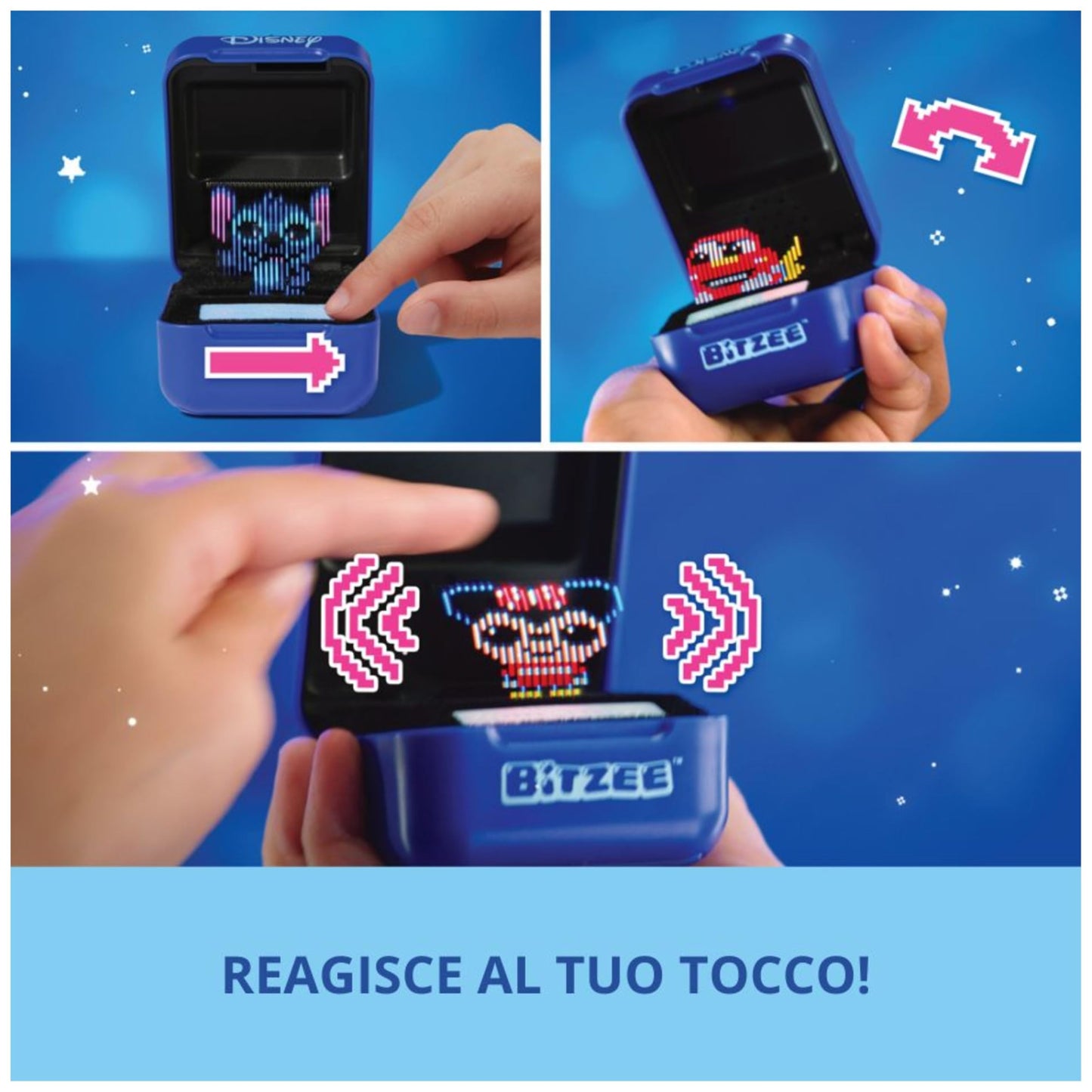 Bitzee, Versione Disney, Cucciolo Digitale e Interattivo, Animale Elettronico Virtuale da Accudire, Reagisce al Tuo Tocco, 30 Personaggi Disney Collezionabili, Giochi per Bambini e Bambine, 5+ Anni