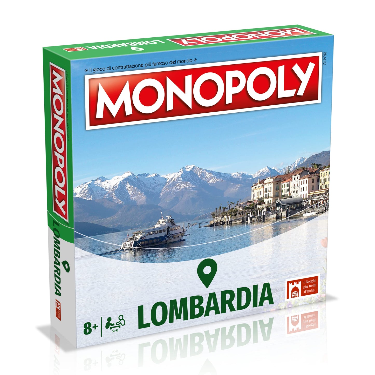 Winning Moves Monopoly Lombardia City - giochi da tavolo, giochi da tavolo adulti, giochi da tavolo bambini, giochi da tavolo per 2, da 2 a 6 persone, età 8+