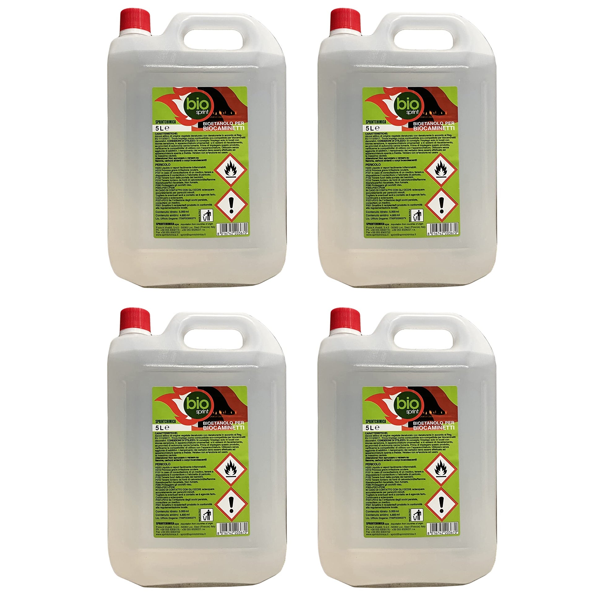 4X5LT BIOETANOLO COMBUSTIBILE Liquido Ecologico Naturale INODORE Camin Fortuna Italia Store 4X5LT BIOETANOLO COMBUSTIBILE Liquido Ecologico Naturale INODORE Camin Fortuna Italia Store