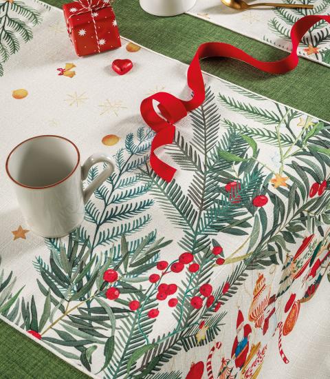 Tovaglia Runner Antimacchia 50x155 L'Oca Nera