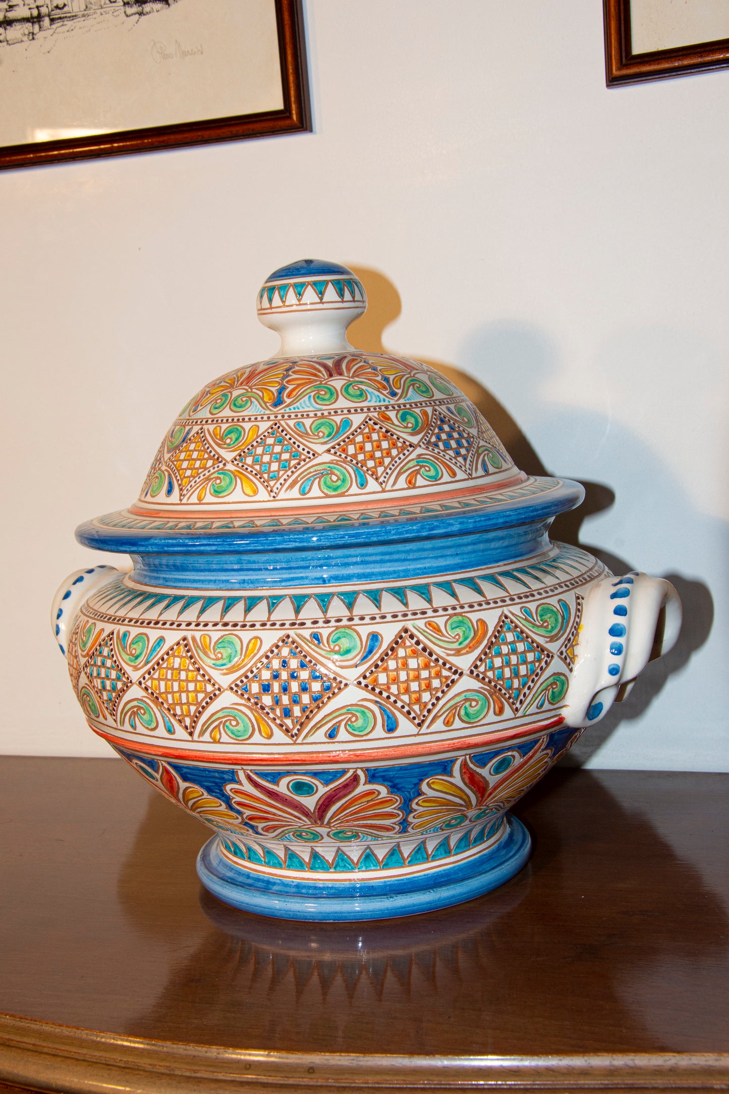 Sopera de cerámica pieza única
