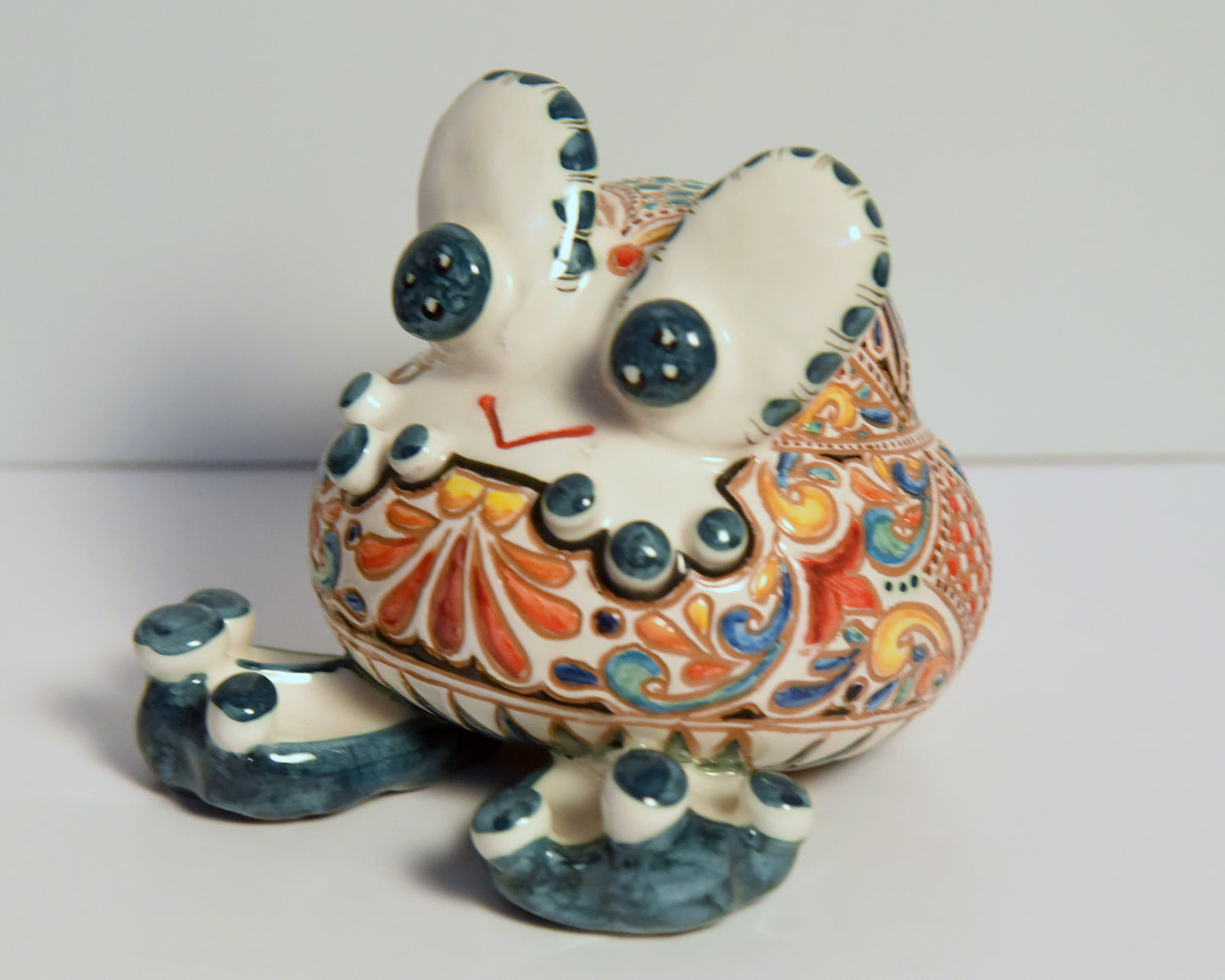 Rana in ceramica pezzo unico