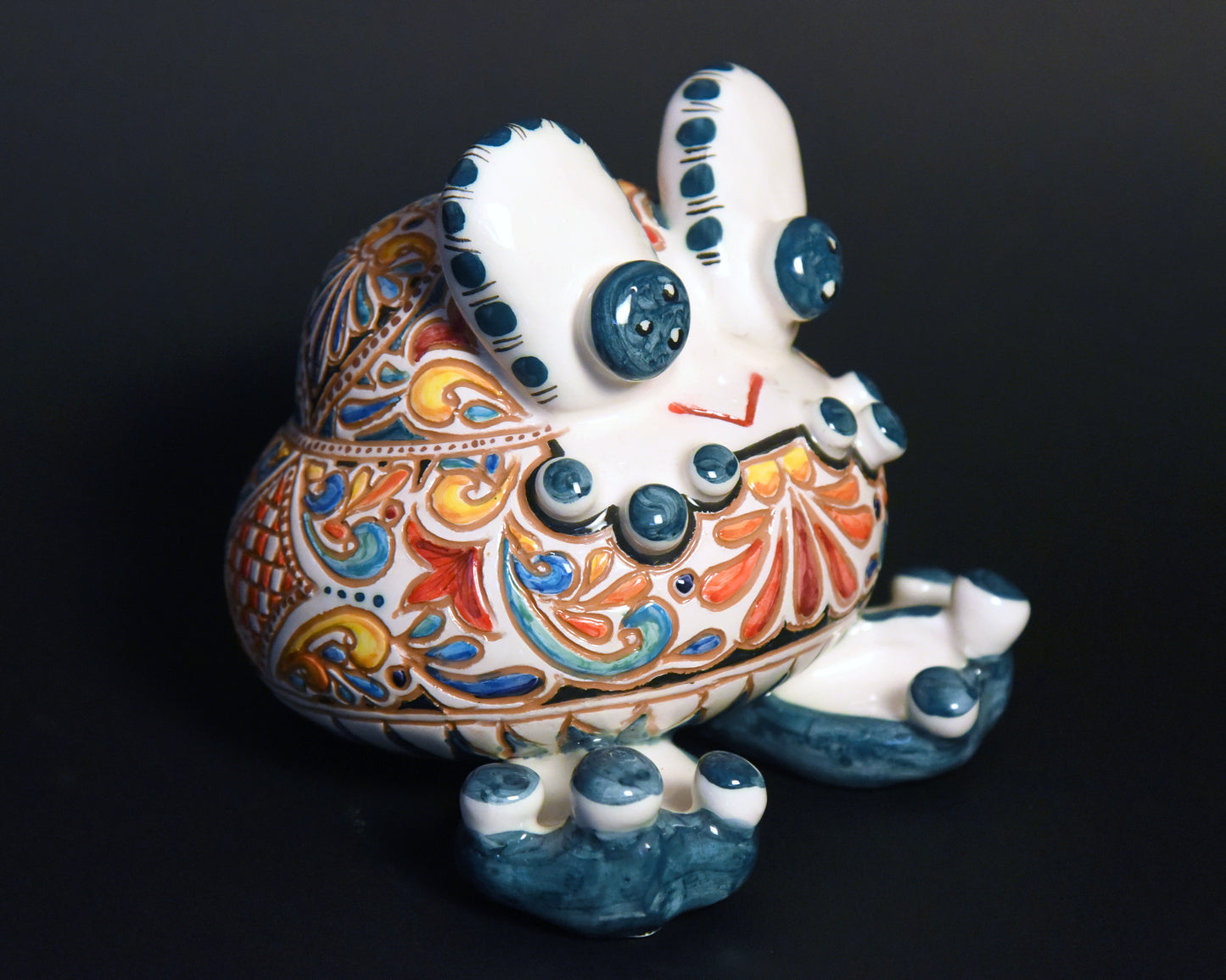Rana in ceramica pezzo unico