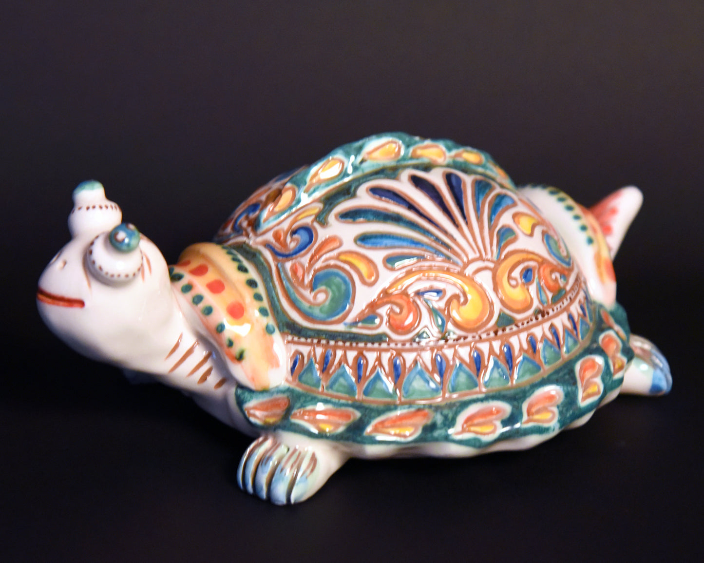 Tartaruga in ceramica pezzo unico