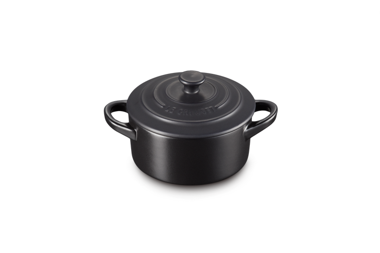 Mini cocotte in glazed stoneware with black knob Le Creuset