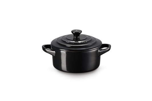 Mini cocotte in gres vetrificato con pomolo nero Le Creuset