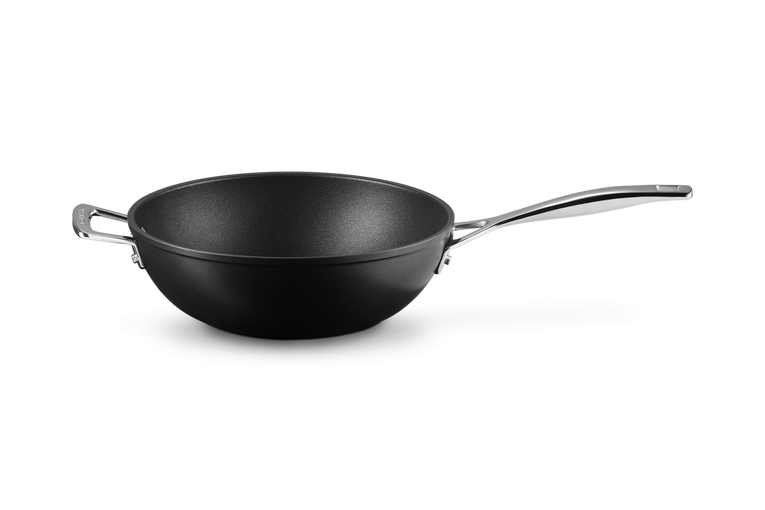 Le Creuset Non-Stick Aluminum Wok Pan with Handle and Handle