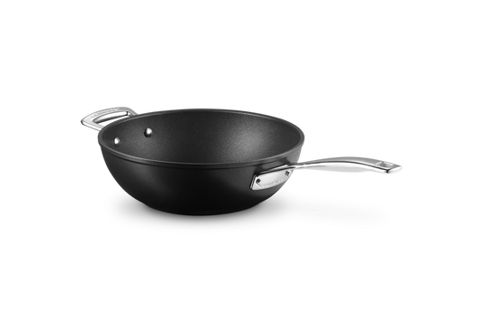 Padella Wok in Alluminio Antiaderente con Manico e Maniglia Le Creuset