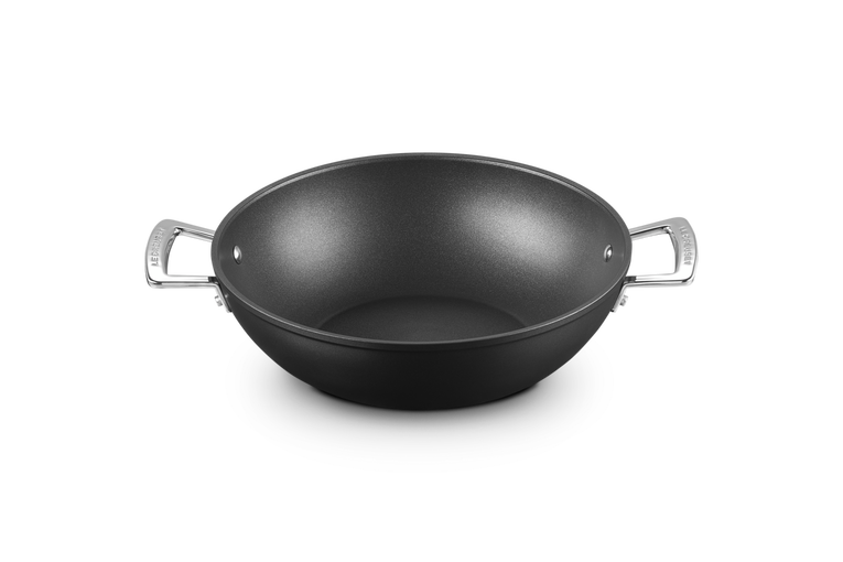 Le Creuset Non-Stick Aluminum Wok Pan with Handles