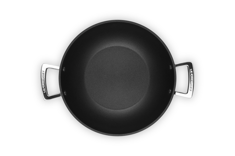 Le Creuset Non-Stick Aluminum Wok Pan with Handles