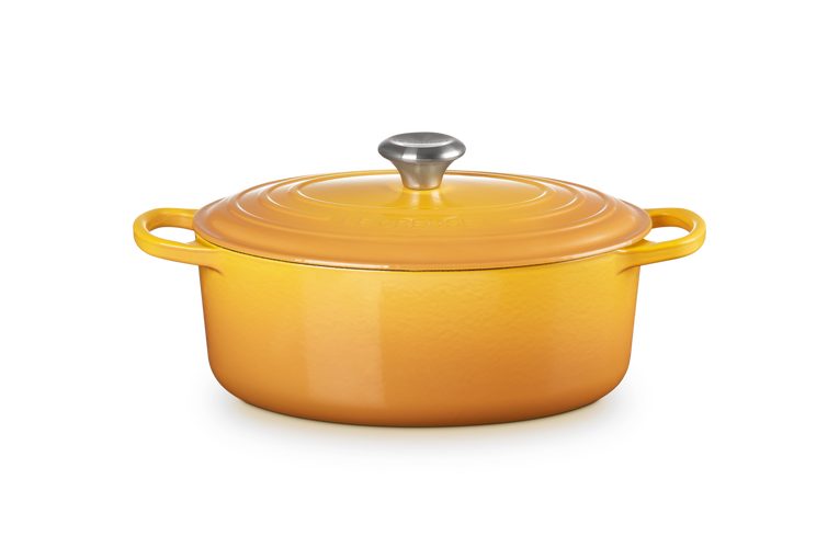 Cocotte ovale Evolution 29cm in ghisa vetrificata gialla Le Creuset