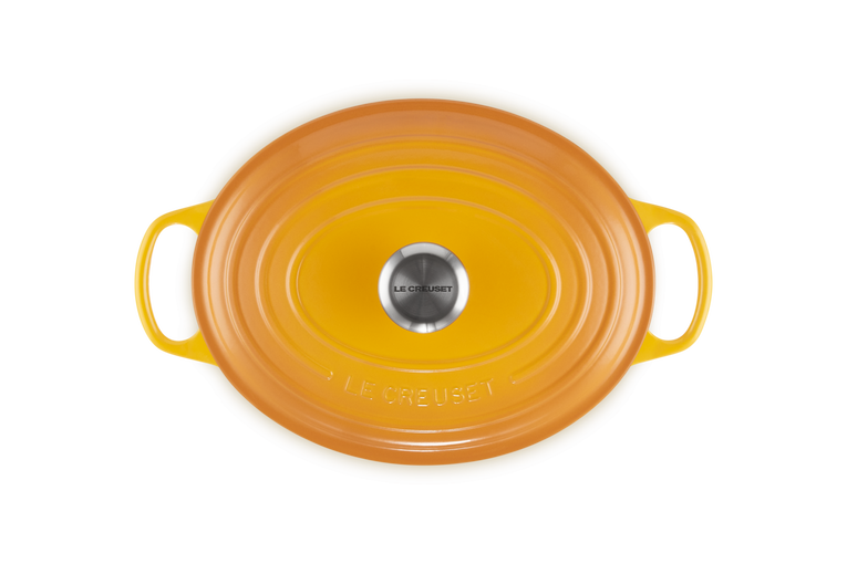 Cocotte ovale Evolution 29cm in ghisa vetrificata gialla Le Creuset