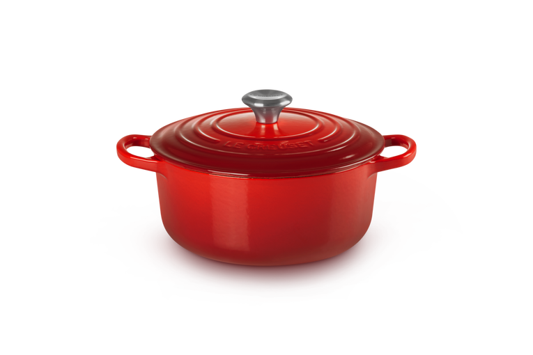 Cocotte Round Evolution 20 cm in enamelled cast iron cherry Le Creuset