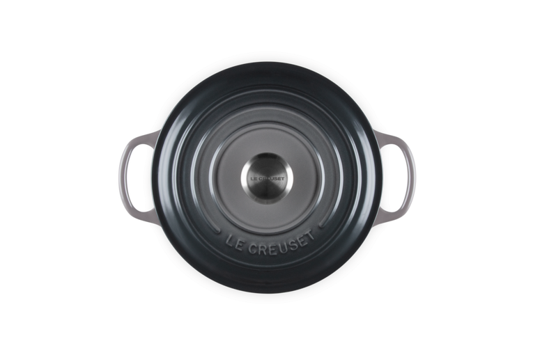 Cocotte Round Evolution 24cm 28cm in Grey Vitrified Cast Iron Le Creuset