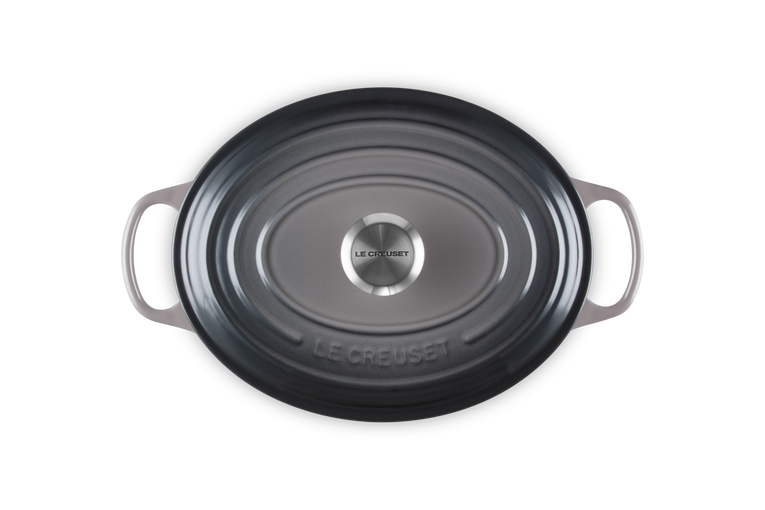 Evolution oval cocotte 29cm in Le Creuset gray vitrified cast iron