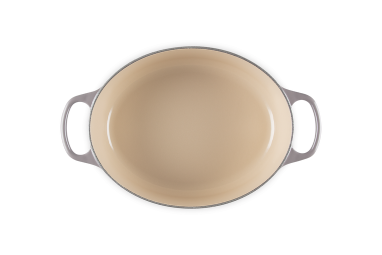 Evolution oval cocotte 29cm in Le Creuset gray vitrified cast iron