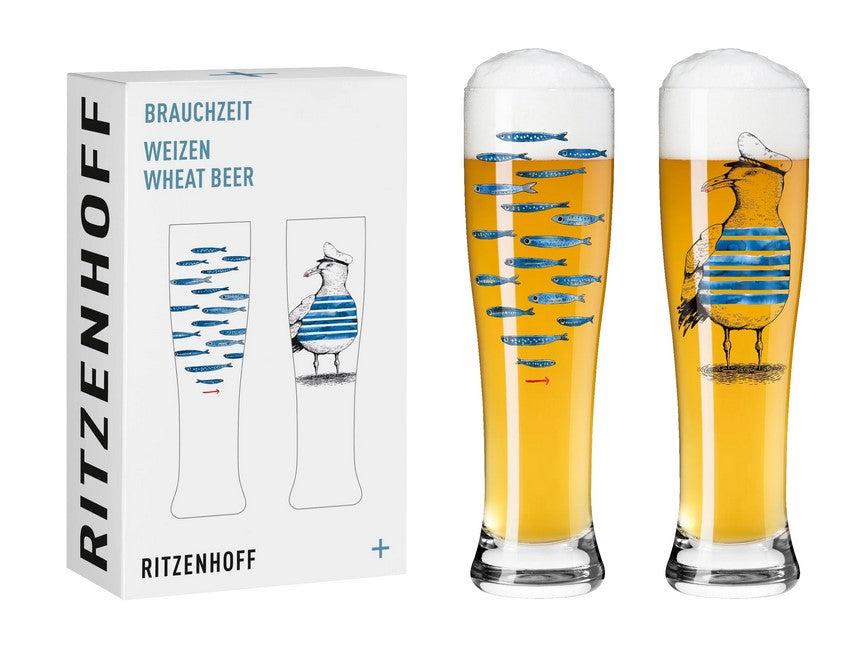 RITZENHOFF Set of 2 Wheat Beer Glasses, 500 ml