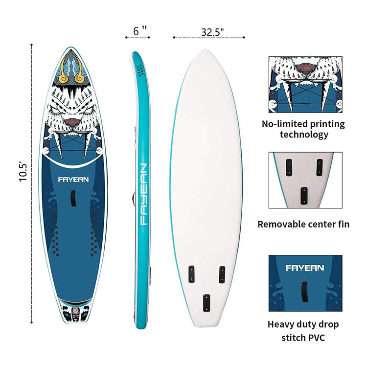Tavola Tiger Stand Up Paddle SUP Gonfiabile 10'6"