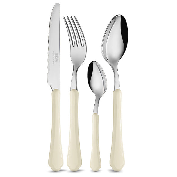 Set of 24 Roamntica Neva Cutlery 6 Pastel Colors