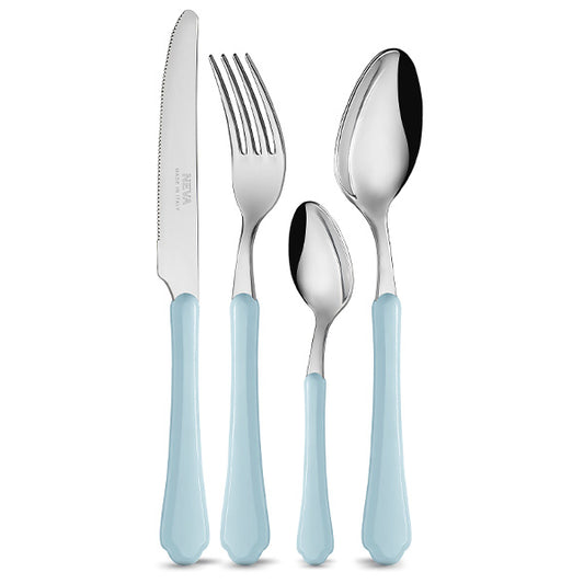 Set of 24 Roamntica Neva Cutlery 6 Pastel Colors