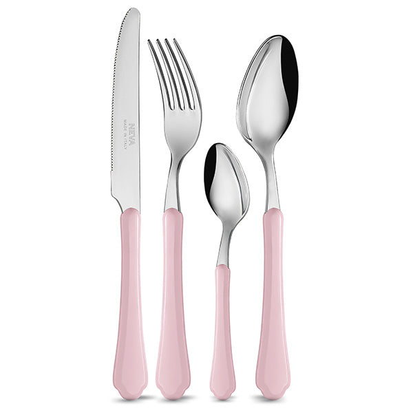 Set of 24 Roamntica Neva Cutlery 6 Pastel Colors