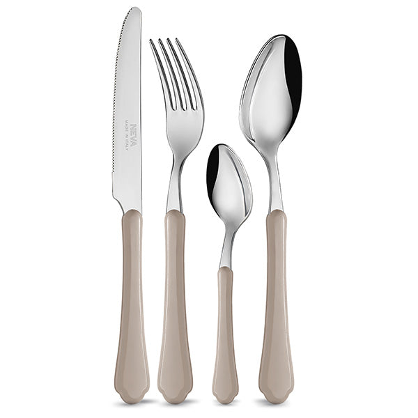 Set of 24 Roamntica Neva Cutlery 6 Pastel Colors