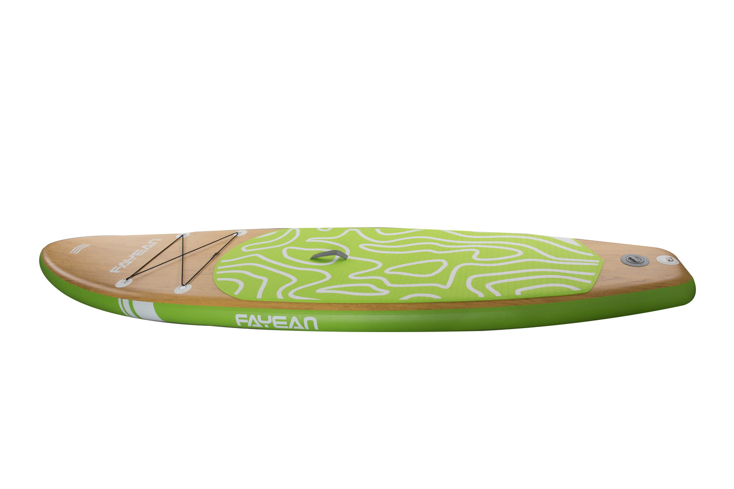 Bamboo Stand Up Paddle SUP Inflatable Board 10'6" 