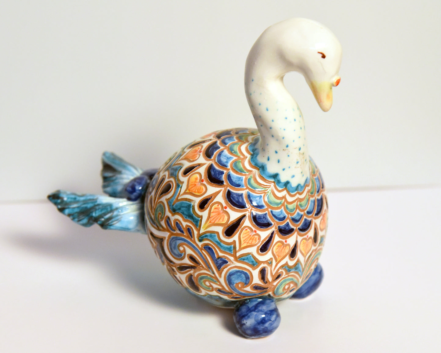 Ceramic Swan, unique piece