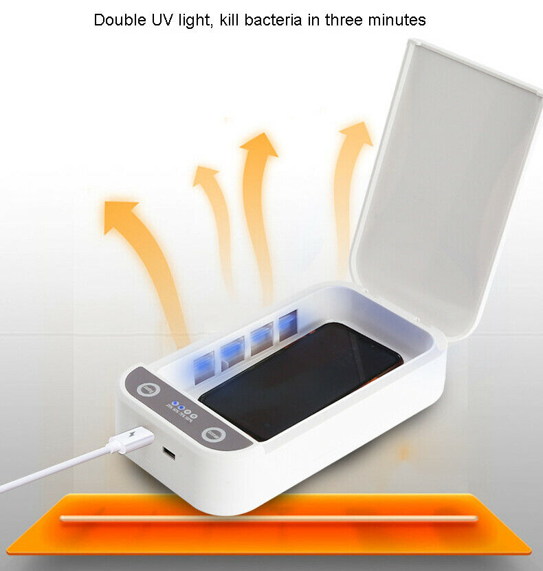 Caja esterilizadora UV portátil para desinfección de objetos telefónicos