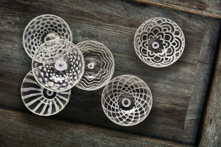 Livellara set of 6 Asia glass bowls